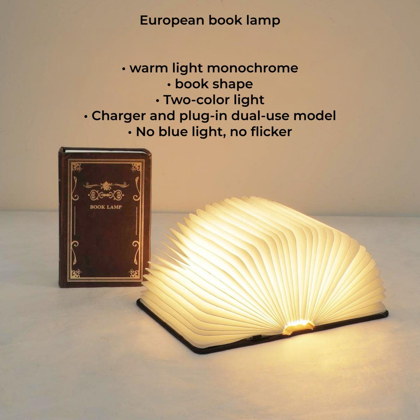 European Book Lamp