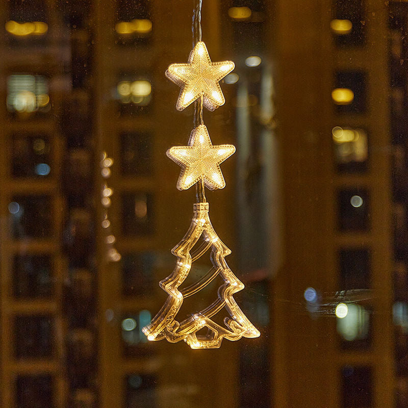 Christmas Window Light with Suction Cup