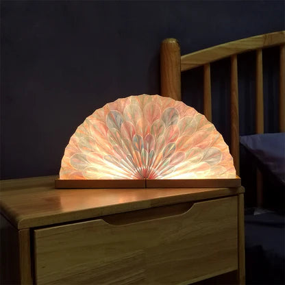 Peacock Tail Fan Night Lamp