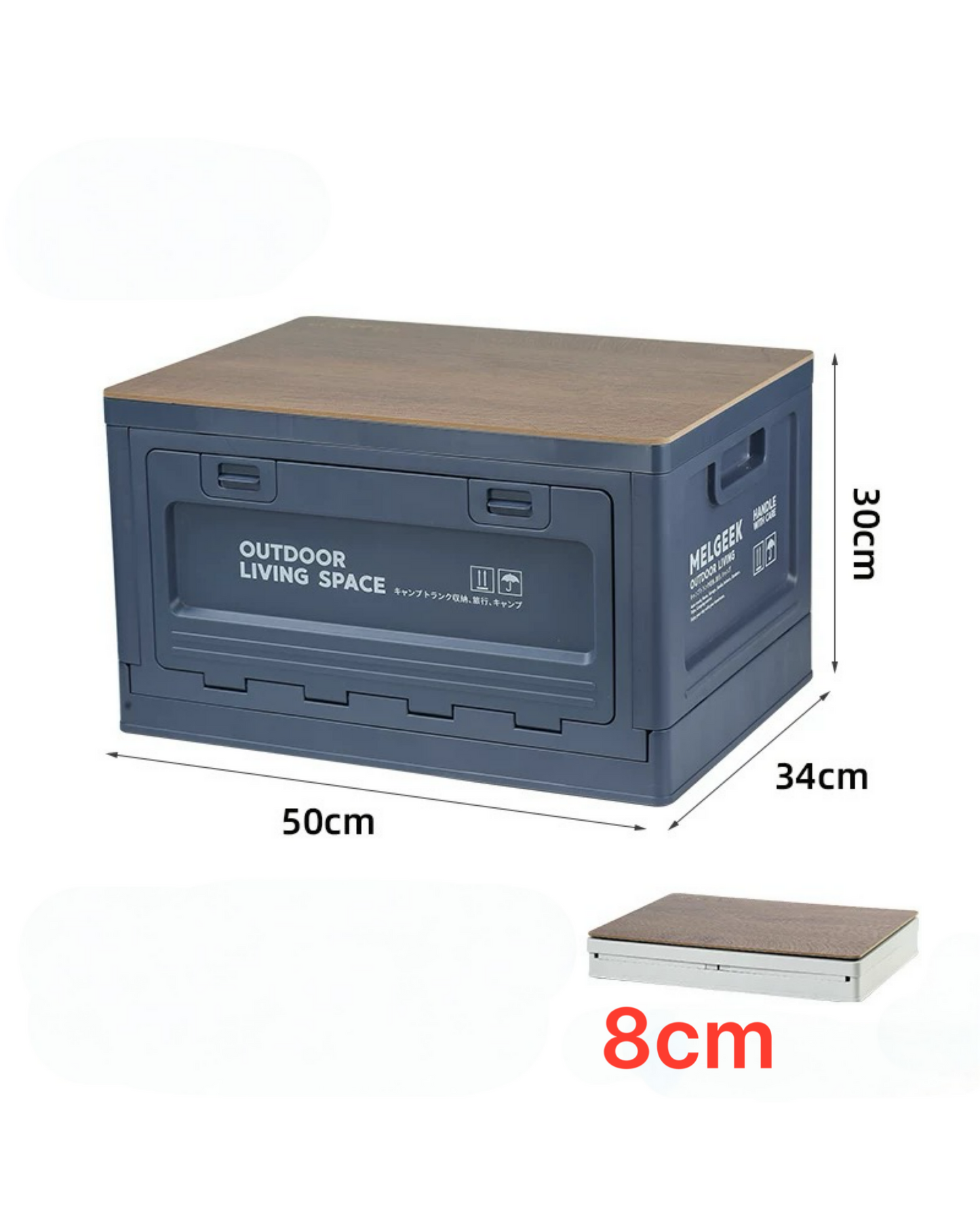 Folding storage box