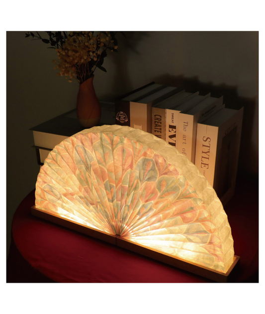 Peacock Tail Fan Night Lamp