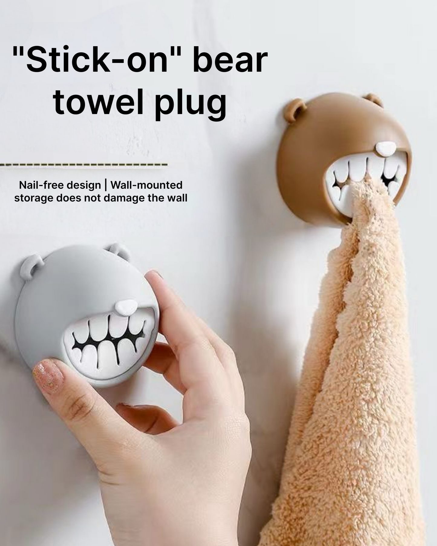 Bear towel holder