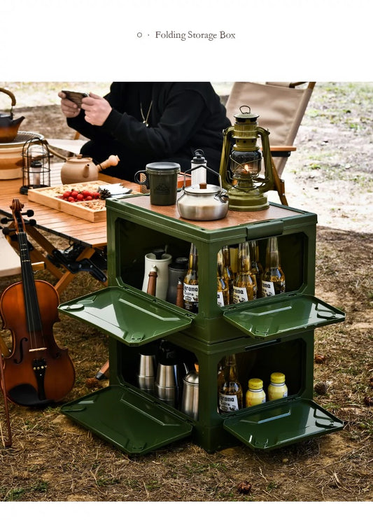 Folding storage box